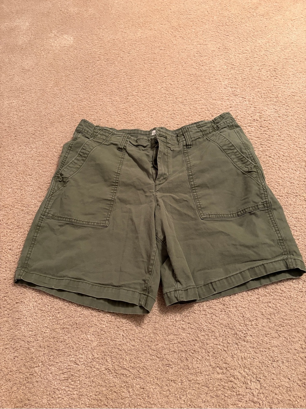 GAP Olive Utility Bermuda Shorts